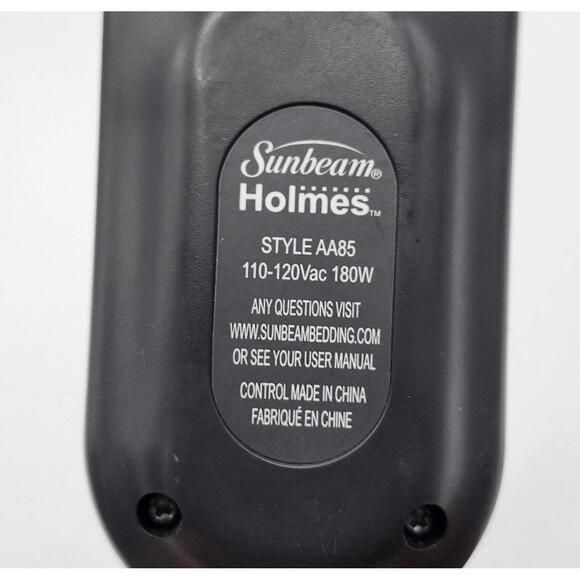 Sunbeam Holmes Electric Heated Throw Blanket Controller 3 Prong Style AA85 B11 - Picture 2 of 3